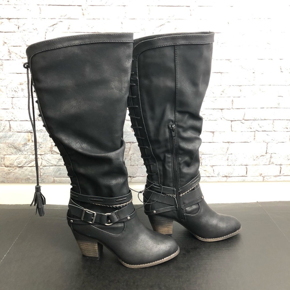 New Jellypop Knee High Tall Havana Boots 6